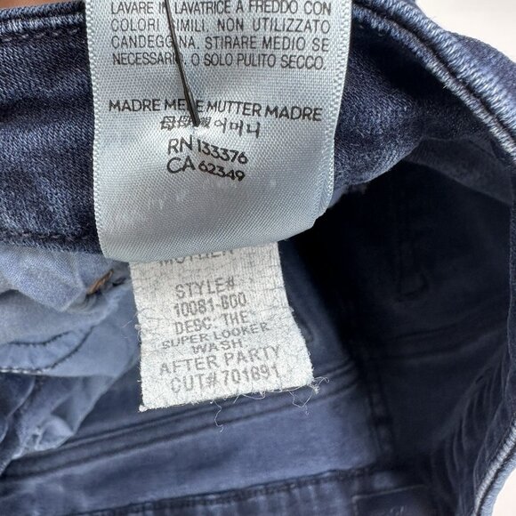 Mother Denim Women’s The Super Looker After Party Designer Jeans W29-30/L26.25 - Picture 8 of 15